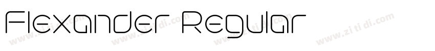 Flexander Regular字体转换 Flexander Regular字体转换